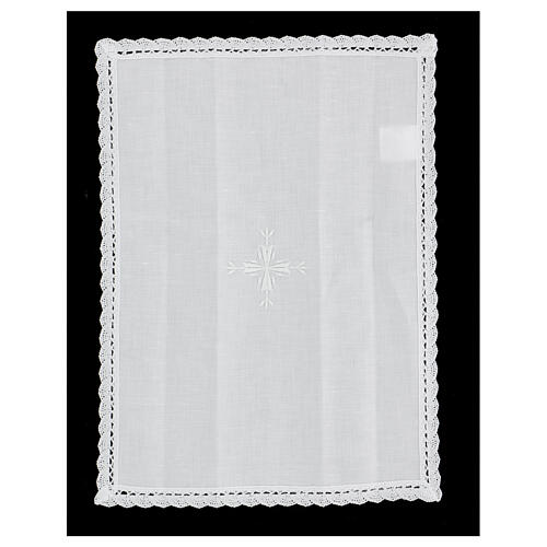 Altar linens, set of 5 in linen and cotton with amice 5