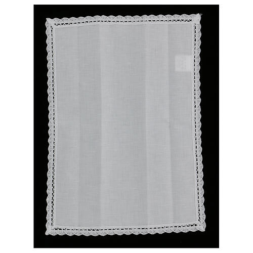 Altar linens, set of 5 in linen and cotton with amice 6