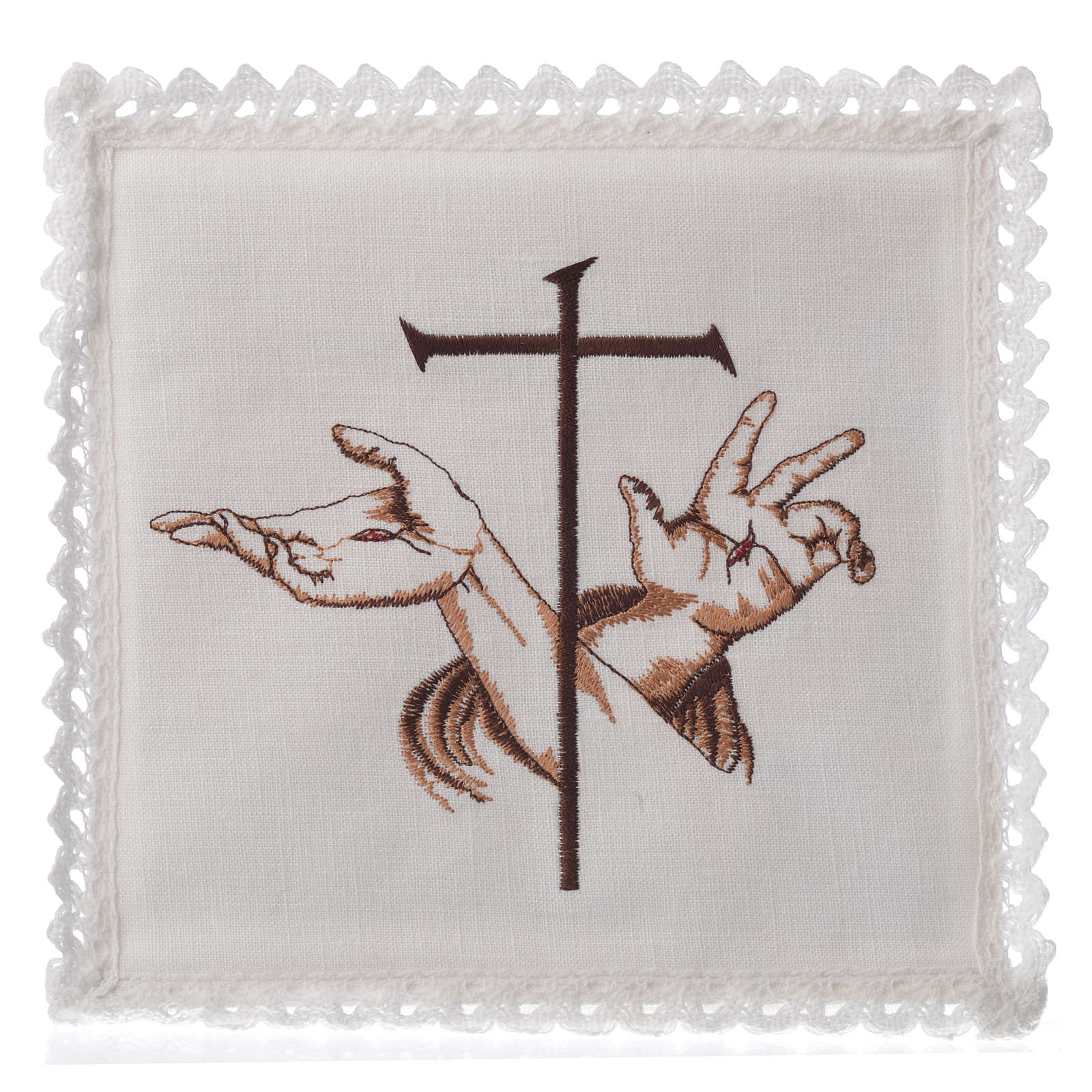 Altar set 100% linen stigmata symbol | online sales on HOLYART.co.uk