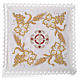 Altar linen set, 100% linen with cross and decorations s1