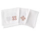 Altar linen set, 100% linen with cross and decorations s2