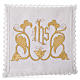 Altar linens set, 100% linen, IHS and decorations s1