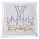 Sacred linens set, with blue Marian symbol s1