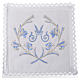 Altar linens set, with Marian symbol and decorations s1