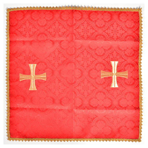 Chalice veil with golden cross 3