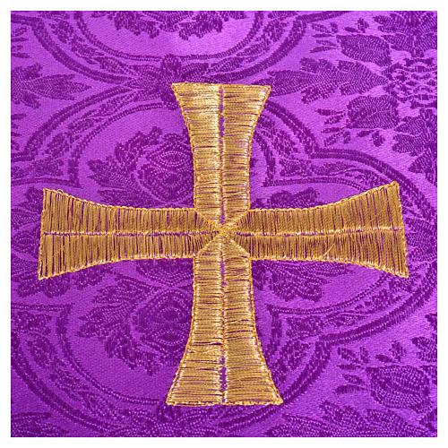 Chalice veil with golden cross 6