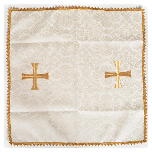 Chalice veil with golden cross motif 4