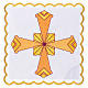 Altar linens set with yellow cross s1