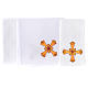 Altar linens set with yellow cross s2