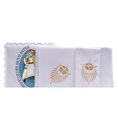 STOCK Jubilee of Mercy altar linens set, cotton 2