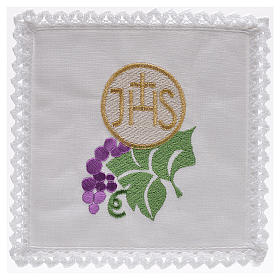 Bielizna kielichowa i welony: Bielizna kielichowa 100% len symbole eucharystyczne