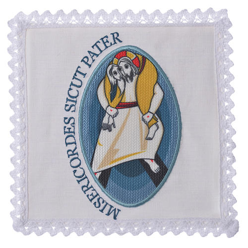 STOCK Jubilee of Mercy altar linen set logo applied 1