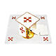 Altar linens gold red baroque Cross, cotton s2
