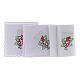 Altar linen embroidery grapes leaves JHS, cotton s2
