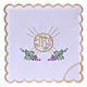 Altar linen bunch of grapes leaves host and JHS, cotton s1