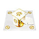 Altar linen golden embroideries grapes spikes JHS, cotton s2