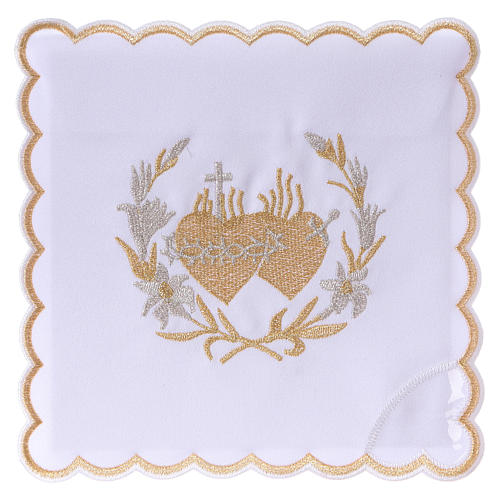 Altar linen flowers and Sacred Heart of Jesus, cotton 1