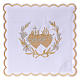 Altar linen flowers and Sacred Heart of Jesus, cotton s1