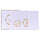 Altar linen wheat circle and PAX symbol, cotton s3