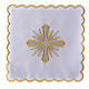 Altar linen cross rays and golden embroideries, cotton s1