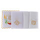 Altar linen loaves & fishes spikes symbol JHS, cotton s2