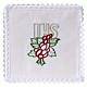Altar linen embroidery grapes leaves JHS s1