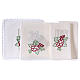 Altar linen embroidery grapes leaves JHS s2