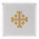 Mass linen set with gold Jerusalem Cross s1