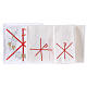 Altar linen PAX symbol, red embroidery s2