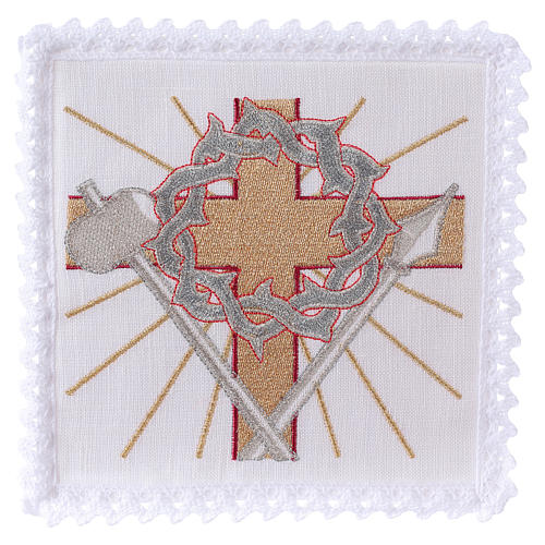 Church cloths set with cross spear & crown of thorns 1