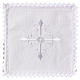 Altar linen white embroideries and baroque cross s1