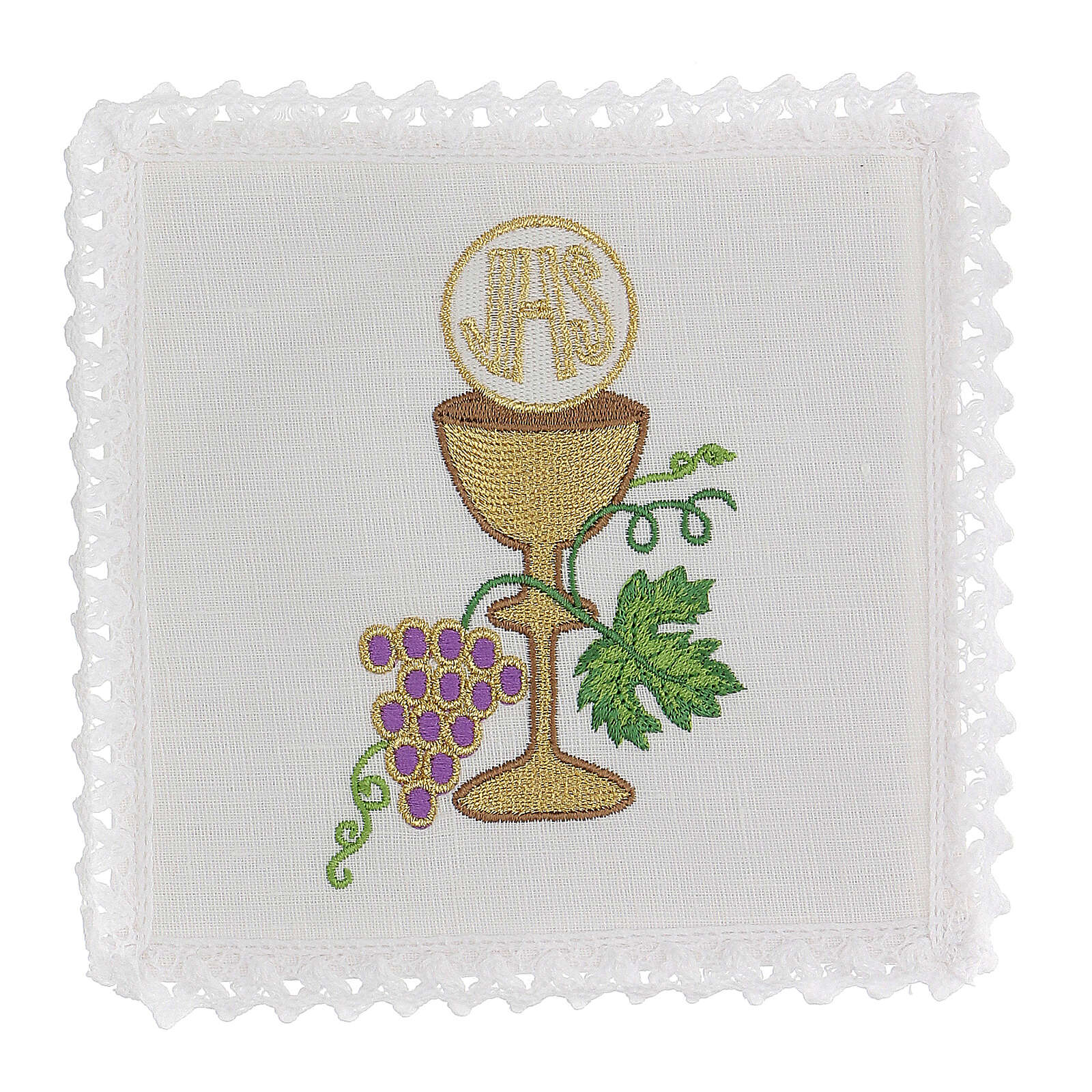 Kit 12 Calamite Per Bomboniere Comunione E Cresima | Simboli Sacri: Calice, Ostia, Spiga, Uva E Mitra | Dimensioni 5,5x5,5 Cm In Resina Colorata | Confettate Originali