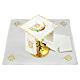 Altar linen loaves & fishes wheat, symbol JHS s1