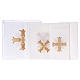 Altar linen golden cross baroque style with rays s2