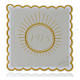 Altar linen host and white embroidery IHS, cotton s1