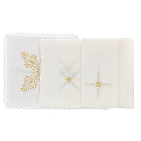 Bielizna kielichowa i welony: Bielizna kielichowa len dekoracje kwieciste styl barokowy