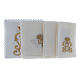 Altar cloth set gold JHS symbol with crown s2