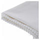 White amice in pure cotton with gold cross embroidery s3