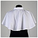 White amice in cotton mix with zip on shoulder s3