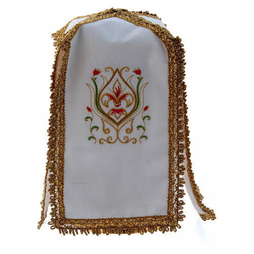 Ciborium veil with cross in pure cotton 1