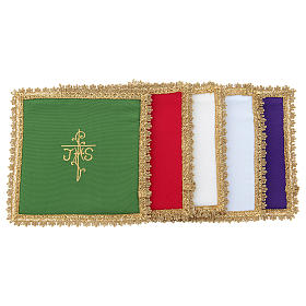 Chalice veil in Vatican fabric, polyester with removable card