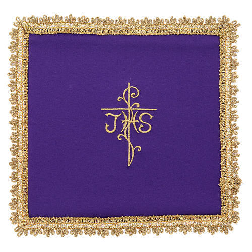 Chalice veil in Vatican fabric, polyester with removable card 6