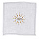 Liturgical set with IHS symbol in pure linen s1