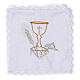 Liturgical set with chalice symbol in pure cotton s1