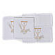 Liturgical set with chalice symbol in pure linen s2