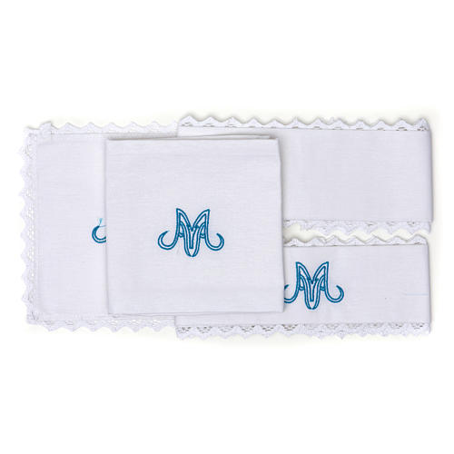 Marian Liturgical set with in pure cotton 2