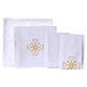 Liturgical set with cross symbol in pure cotton s2