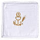 Chalice and host altar cloth set in pure cotton s1