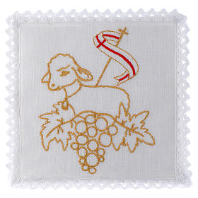 Linges d'autel: Linge d'autel 100% lin Agneau Immolé Linges d'autel: Linge d'autel 100% lin Agneau Immolé