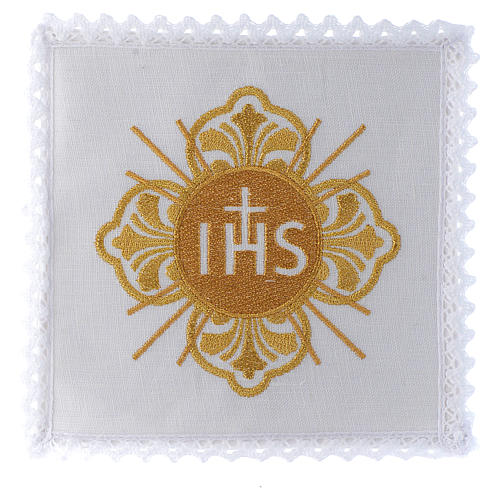 Servicio de altar 100% hilo IHS dorado 1
